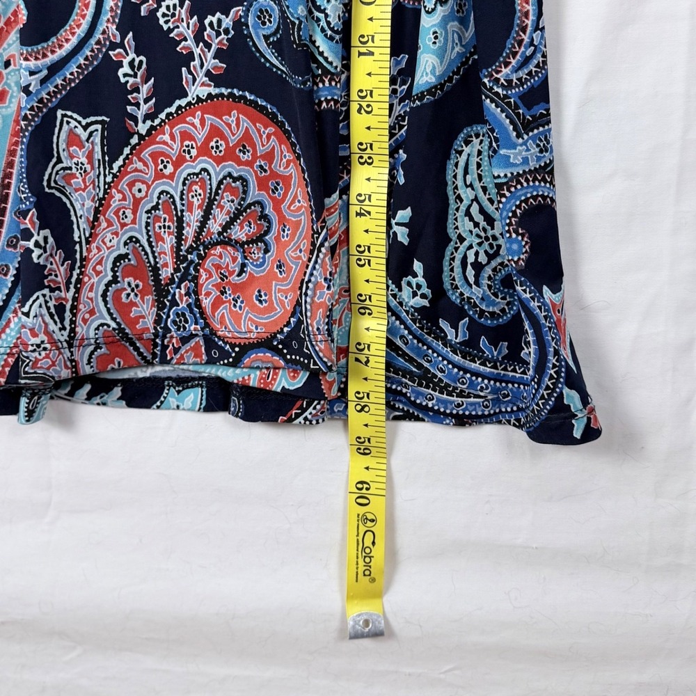Gilli Paisley Maxi Dress V-Neck Soft Boho Colorful Beach Resort Casual Tropical - Picture 10 of 10